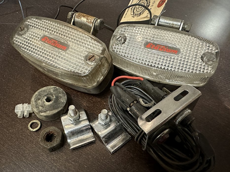 英国 stadium ビンテージ フォグライト　ペア 英国 stadium ビンテージ フォグライト ペア 107355