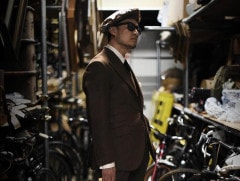 107450　ベレー帽　レオパード 豹柄　 INNOCENT ＆ GOLDEN NEEDLE LONDON コラボ商品！ Made in Great Britain