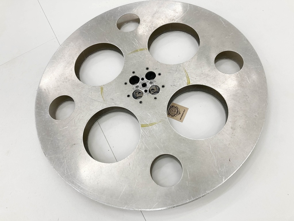 107719 ヴィンテージ　「Movie Reel Aluminum Denver CO」　大型　ムービーオープンリール　 MADE IN USA