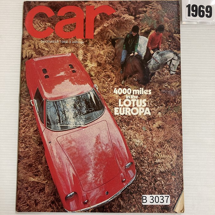 B3037　1969　「CAR」　カー　英国旧車雑誌