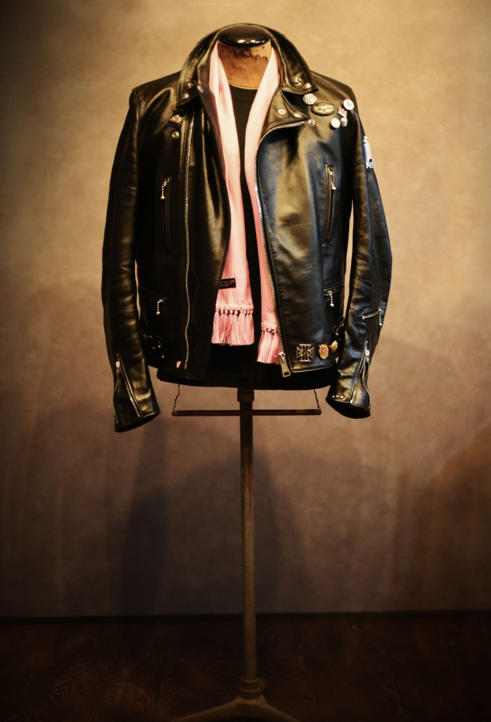 再入荷 ATTRACTIONS×INNOCENT コラボレーションモデル 「WEARMASTERS SCARF 」 特注カラー DustyPink　スカーフ