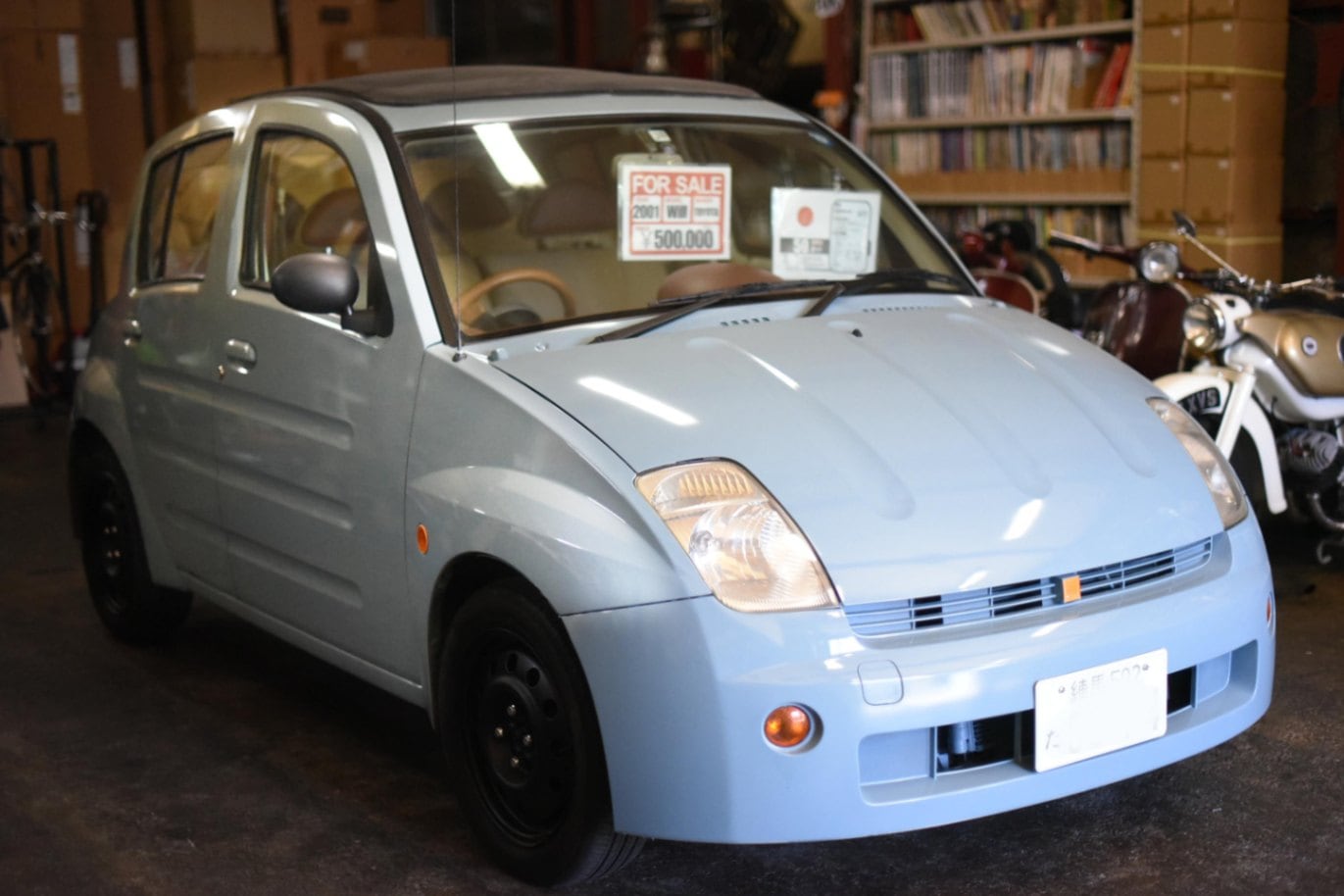 自動車予備検査証3ヶ月付き　2001 「TOYOTA WILL」 1300cc トヨタ　ウィル　キャンバストップ　オリジナルペイント　ブルーグレー