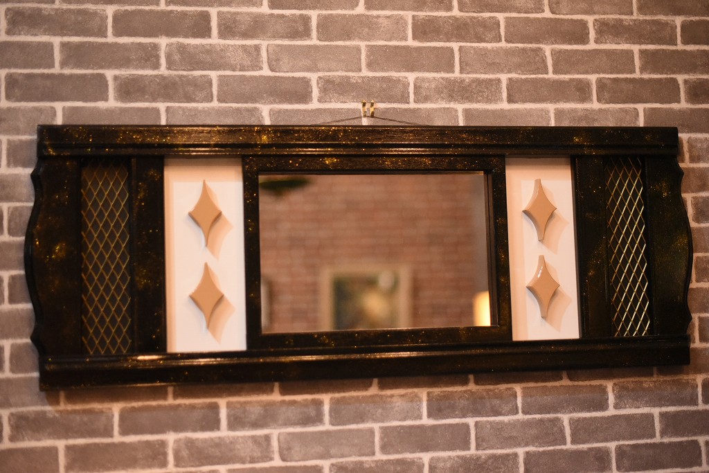 R0111 レンタル  ヴィンテージ 壁掛け　ミラー