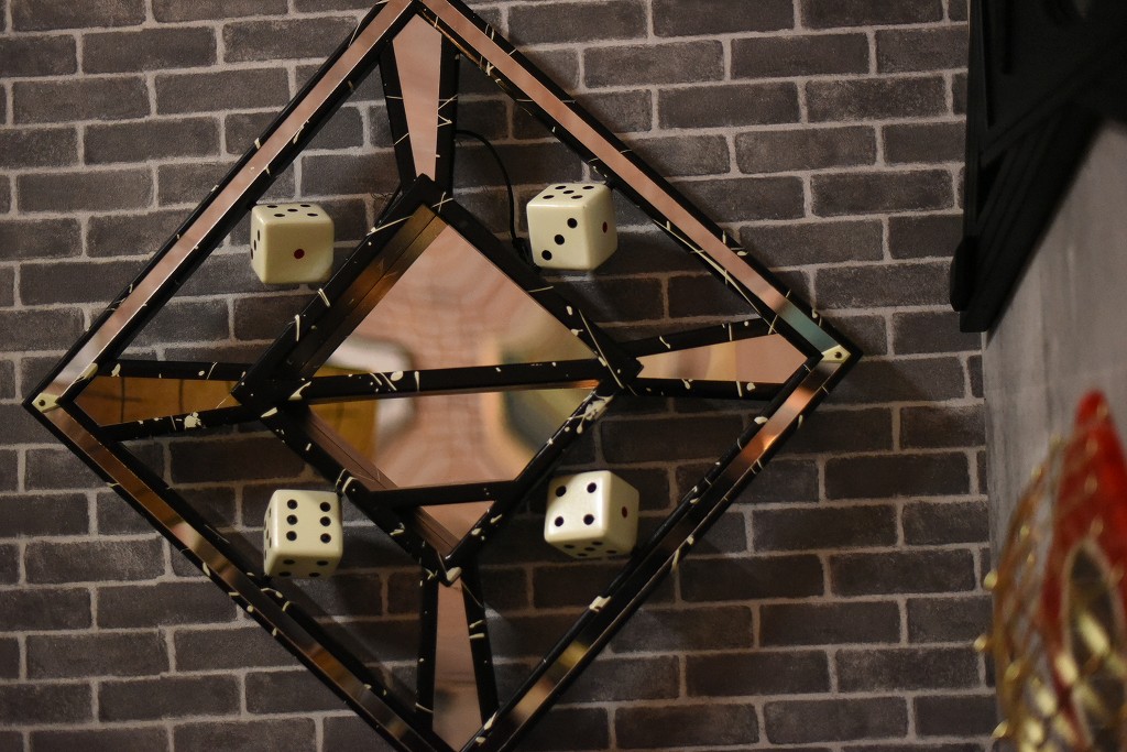 R0112 レンタル  ヴィンテージ 壁掛け　ミラー