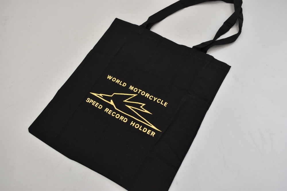 108526「IMFAA Ltd.」 「WORLD MOTORCYCLE SPEED REDORD HOLDER」 トートバッグ MADE IN ENGLAND