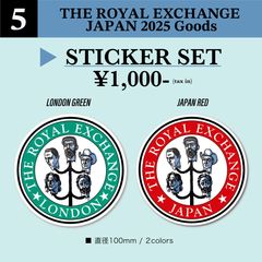 「THE ROYAL EXCHANGE 2025 JAPAN」公式ツアーグッズ　ステッカーセット