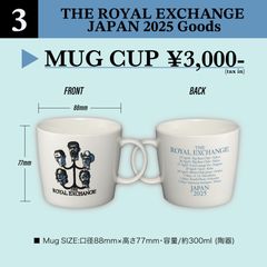 「THE ROYAL EXCHANGE 2025 JAPAN」公式ツアーグッズ　マグカップ