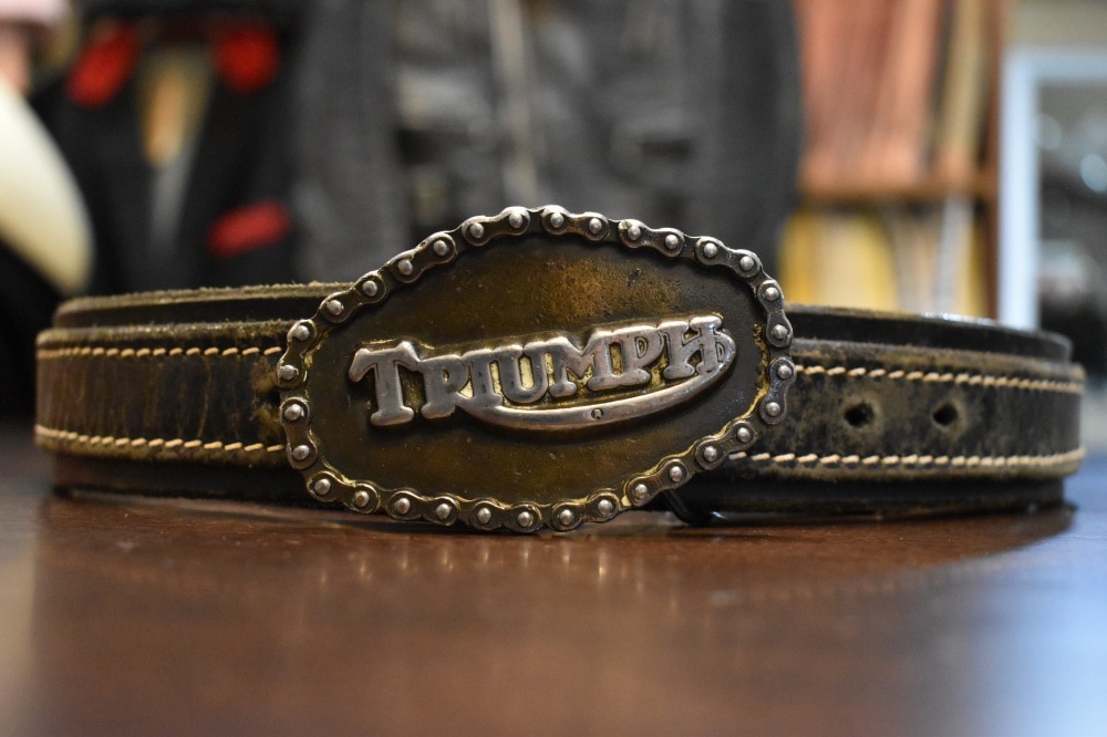 108652  1970s ヴィンテージ「TRIUMPH」トライアンフ ベルトバックル