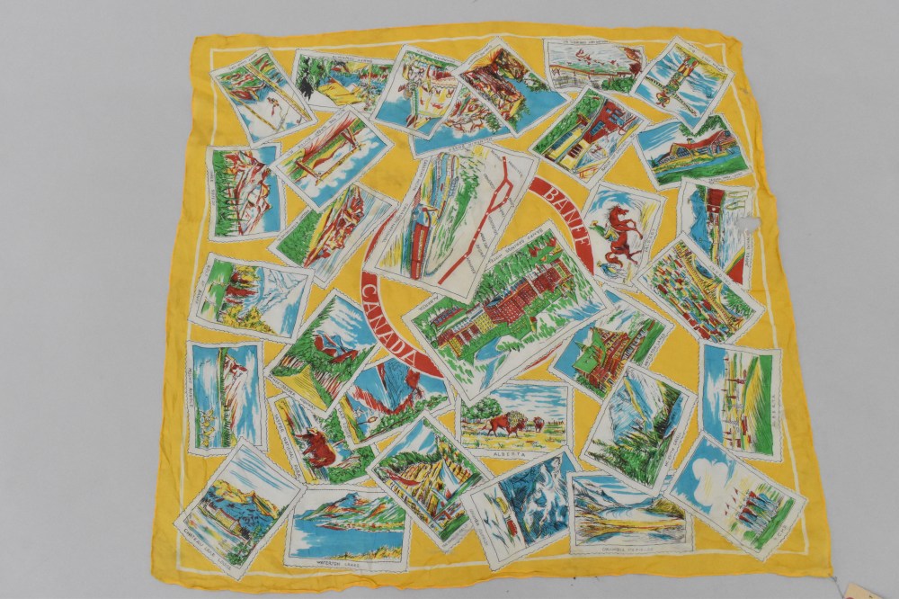 108846 ヴィンテージ 大判 スーベニア スカーフ  Souvenir scarf