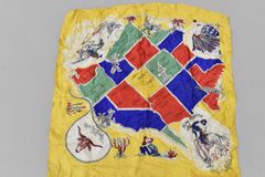 108728 ヴィンテージ 中判 スーベニア  カウボーイ スカーフ  Souvenir scarf|ヴィンテージ クロージング