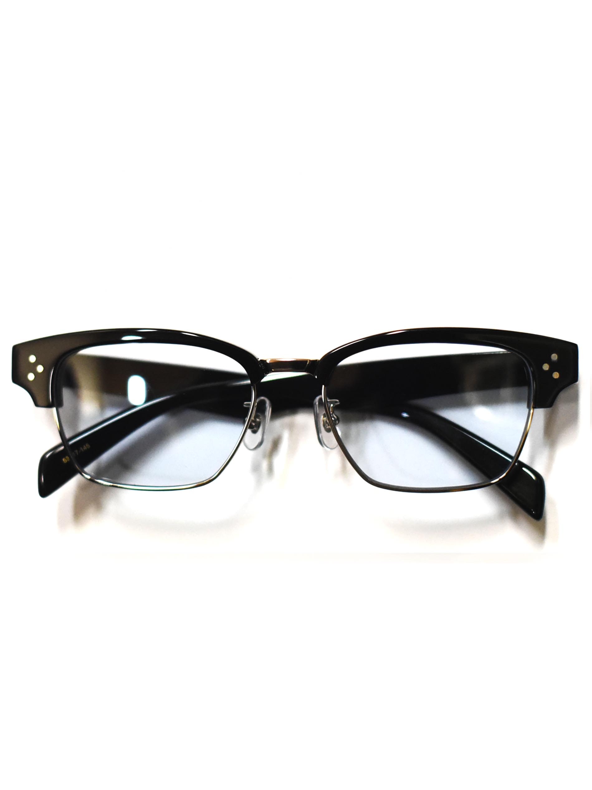 RH-BB サングラス 「RAWGUN」 BLACK ハーフリム lens：ブルー　INNOCENT Original Products