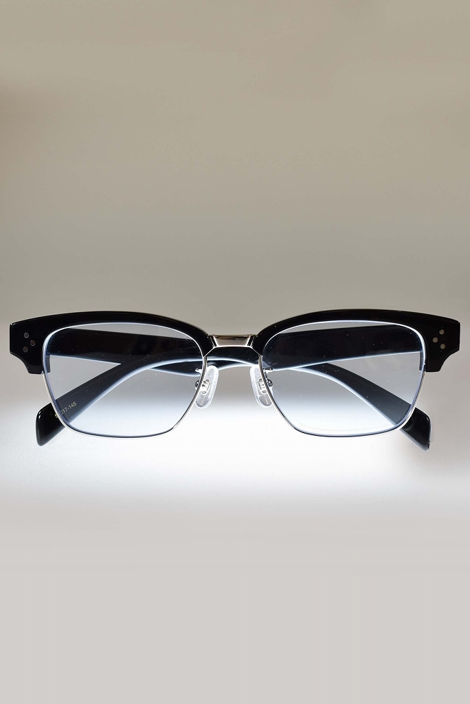 RH-BB サングラス 「RAWGUN」 BLACK ハーフリム lens：ブルー　INNOCENT Original Products