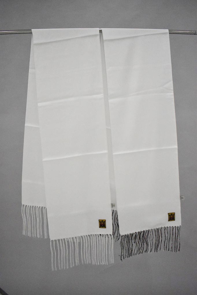 英国 「GOLDTOP」「100% Silk Motorcycle Scarf」 100%シルク モーターサイクルスカーフ　COLOR：オールドイングリッシュホワイト/アイボリーコントラスト　