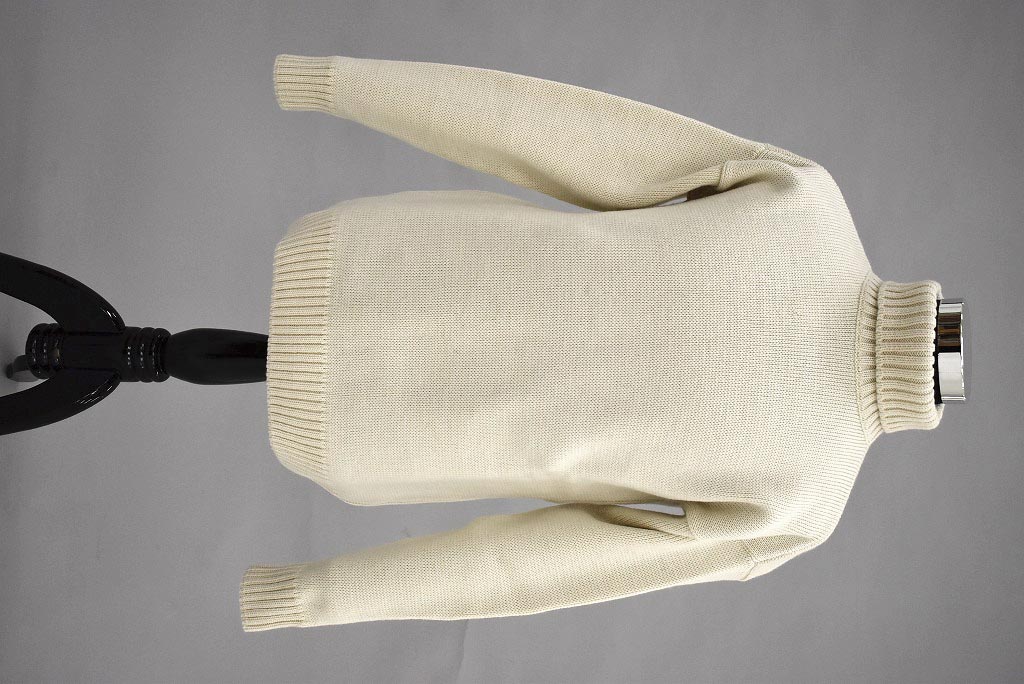 CW 英国 「GOLDTOP」「100% Merino Wool Classic Submariner Sweater」クラシック サブマリーナー COLOR：WHITE　　送料無料
