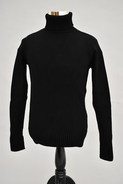 英国 「GOLDTOP」「100% Merino Wool Fitted Submariner Sweater」 100%メリノウール フィット サブマリーナー セーター COLOR：BLACK