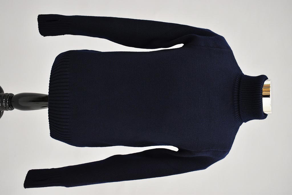 FN 英国「GOLDTOP」「100%Merino Wool Fitted Submariner Sweater」フィット サブマリーナー セーター COLOR：NavyBlue　　送料無料