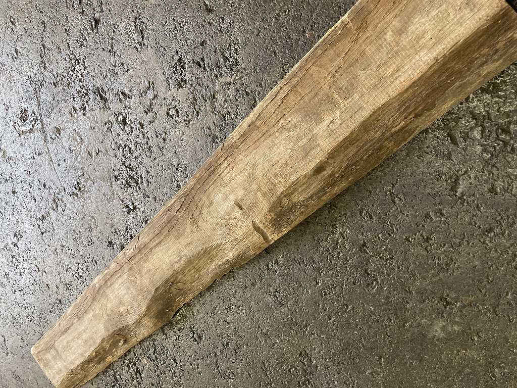 C0088 古木 古材 ライトオーク　古材板　Height：108cm  Width ：14cm  Depth ：3cm