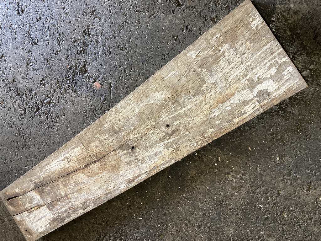 C0097 古木 古材 ライトオーク　古材板　Height：89cm  Width ：17cm  Depth ：3cm