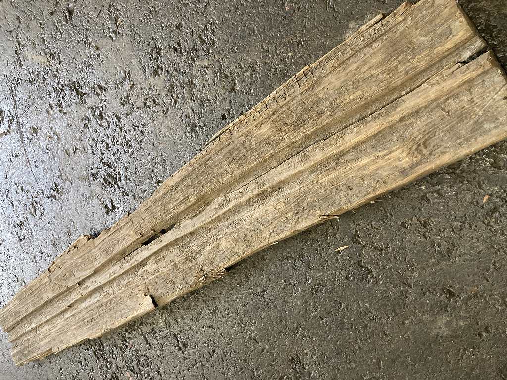 C0106 古木 古材 ライトオーク　古材板　Height：102cm  Width ：15cm  Depth ：1cm
