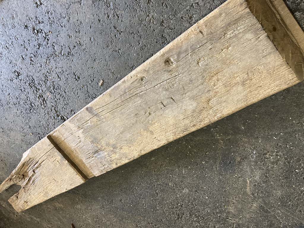 C0109 古木 古材 ライトオーク　古材板　Height：156cm  Width ：22cm  Depth ：6cm