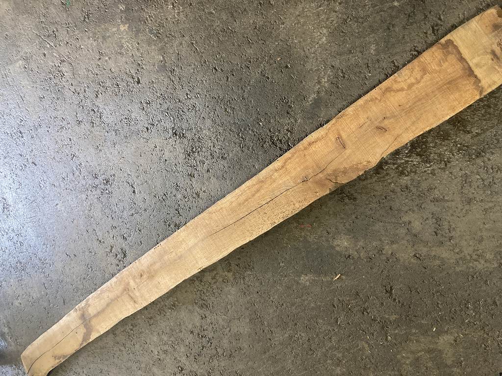 C0136 古木 古材 ライトオーク　古材板　Height：245cm  Width ：14cm  Depth ：6cm