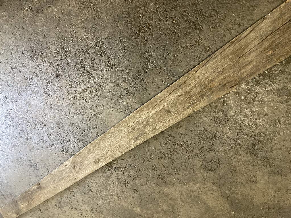 C0139 古木 古材 ライトオーク　古材板　Height：285cm  Width ：15cm  Depth ：3cm