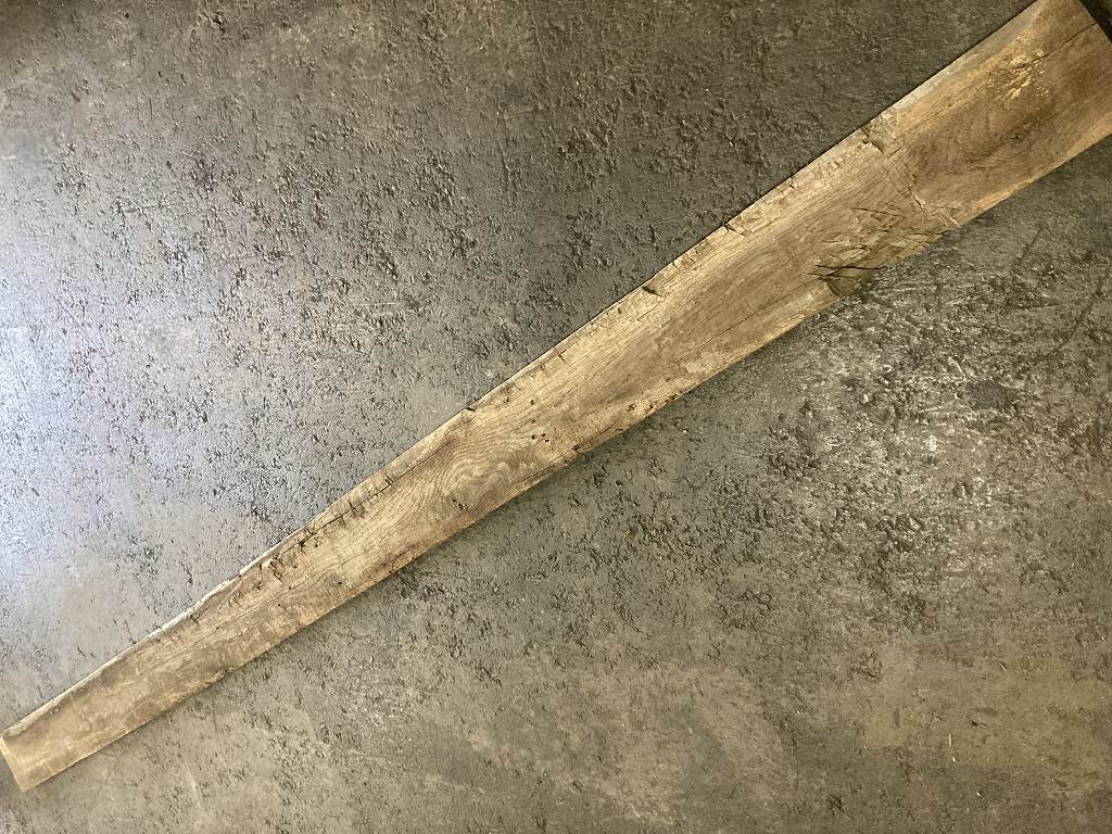 C0143 古木 古材 ライトオーク　古材板　Height：291cm  Width ：15cm  Depth ：3cm