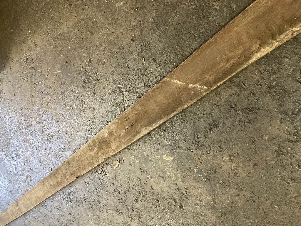 C0156 古木 古材 ライトオーク　古材板　Height：285cm  Width ：10cm  Depth ：2cm