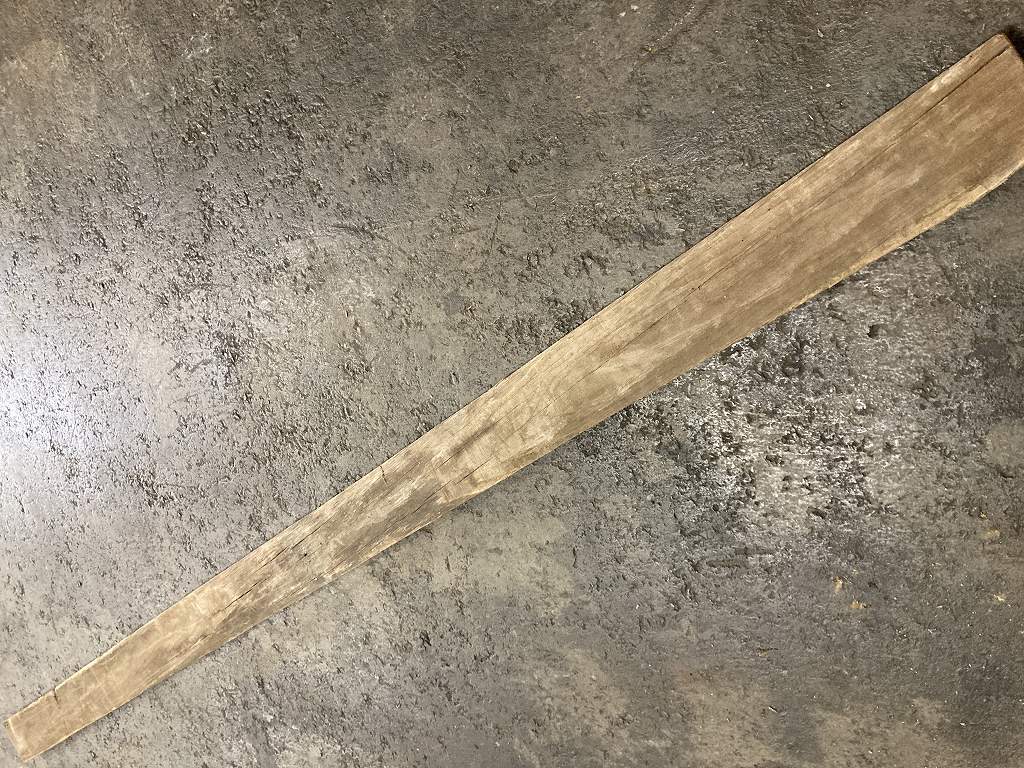 C0164 古木 古材 ライトオーク　古材板　Height：295cm  Width ：12cm  Depth ：3cm