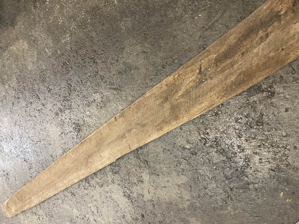 C0165 古木 古材 ライトオーク　古材板　Height：263cm  Width ：20cm  Depth ：3cm