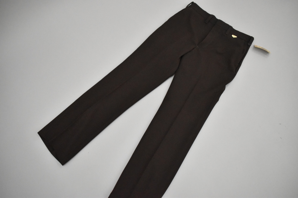 108998 [CO] LEE KNIT LEESURES スラックス パンツ ダークブラウン DEAD STOCK MADE IN USA 42TALON
