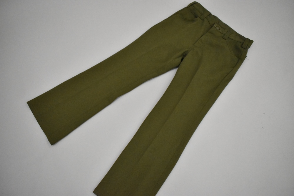 109000 [CO] 「LEE」スラックス パンツ ブーツカット グリーン 42TALON
