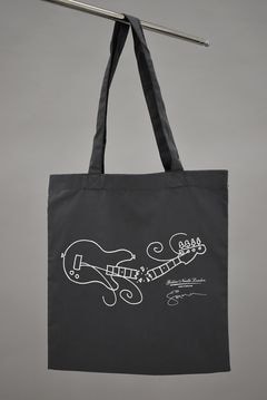 「PAUL SIMONON（THE CLASH)」 「Brocken bass」 GOLDEN NEEDLE LONDON  MADE IN ENGLAND  トートバッグ　GRAY
