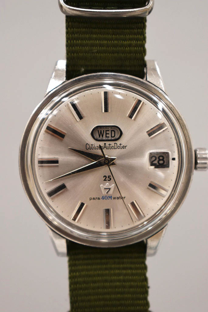 109054 腕時計 「CITIZEN AutoDater 」　シチズン オートデーター ステンレススチール 自動巻き オートマチック