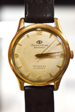 109065「ORIENT STAR NIVAFLEX」　オリエントスター ダイナミック NIVAFLEX 14K GOLD 手巻き