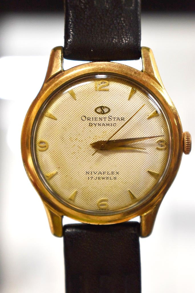109065「ORIENT STAR NIVAFLEX」　オリエントスター ダイナミック NIVAFLEX 14K GOLD 手巻き