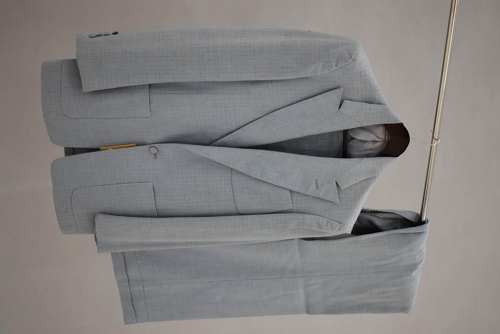 108986 [CO] 「IRVIN G'S」ヴィンテージ ジャケット&スラックス セットアップ ブルー系