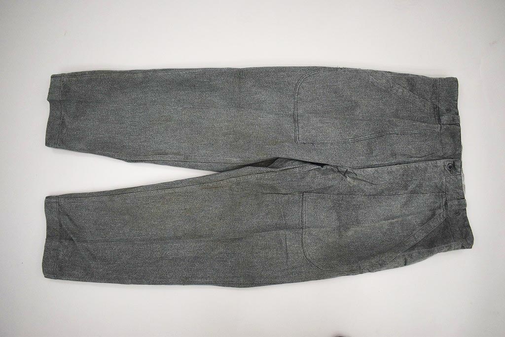 109090  実物 USED スイス軍 1980年代 後期型 ヴィンテージ デニムワークパンツ