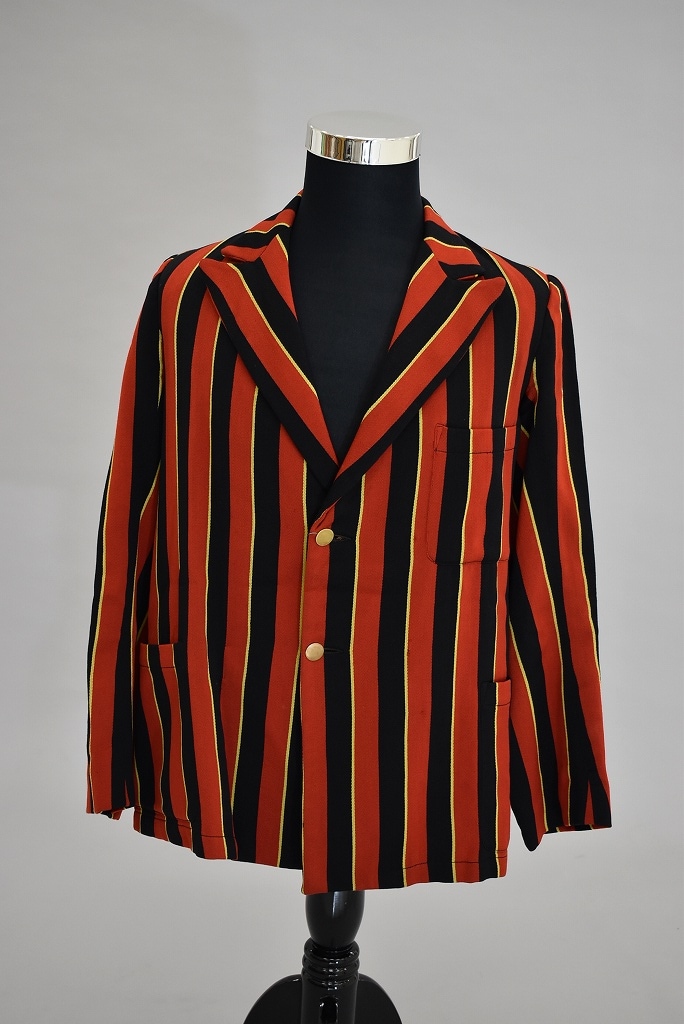 109099  ヴィンテージ スクールジャケット MADE IN ENGLAND レッド x イエロー ストライプ