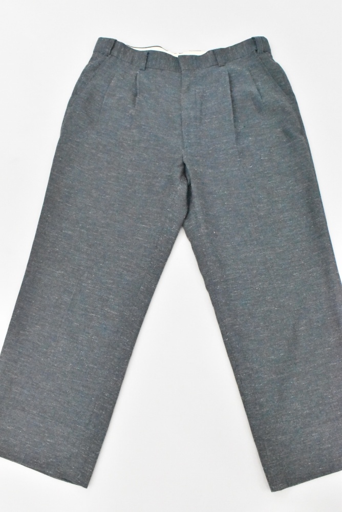 109423 [TA] ヴィンテージ スラックス トラウザーズ パンツ ポリ x 麻