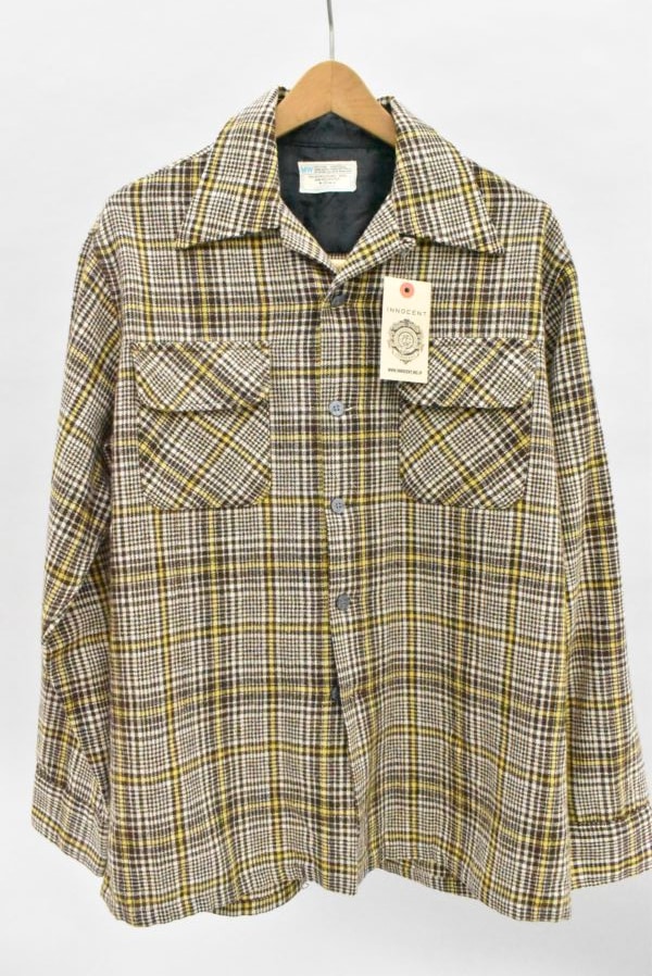 109290 「Jc Penny」70s ウールポリ混 ヴィンテージ チェック シャツ