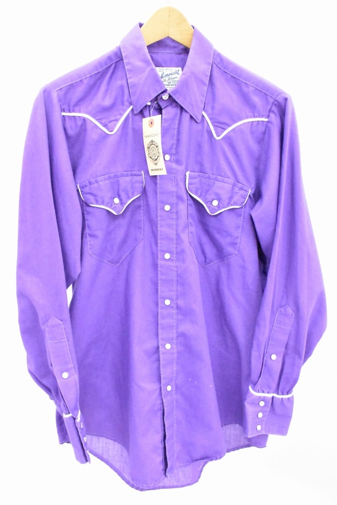 109129 「Rochmount」Ranch wear 80s ヴィンテージ 長袖 ウエスタンシャツ