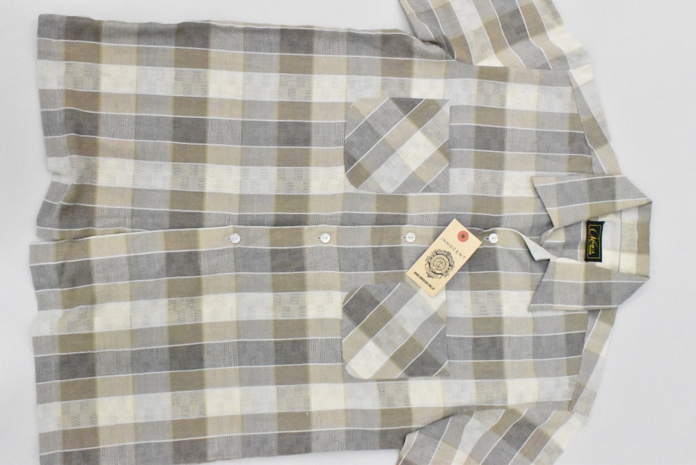 109285 「Men's Wear」  ヴィンテージ 半袖 チェックシャツ