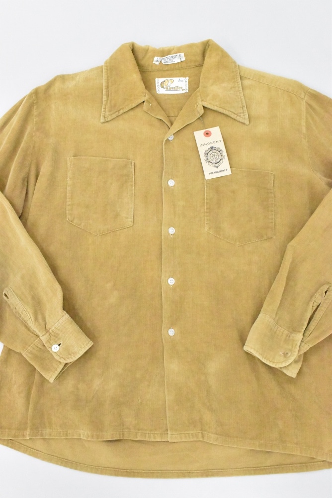 109291 「Cavalier」 70s  ヴィンテージ コーデュロイ 長袖 シャツ