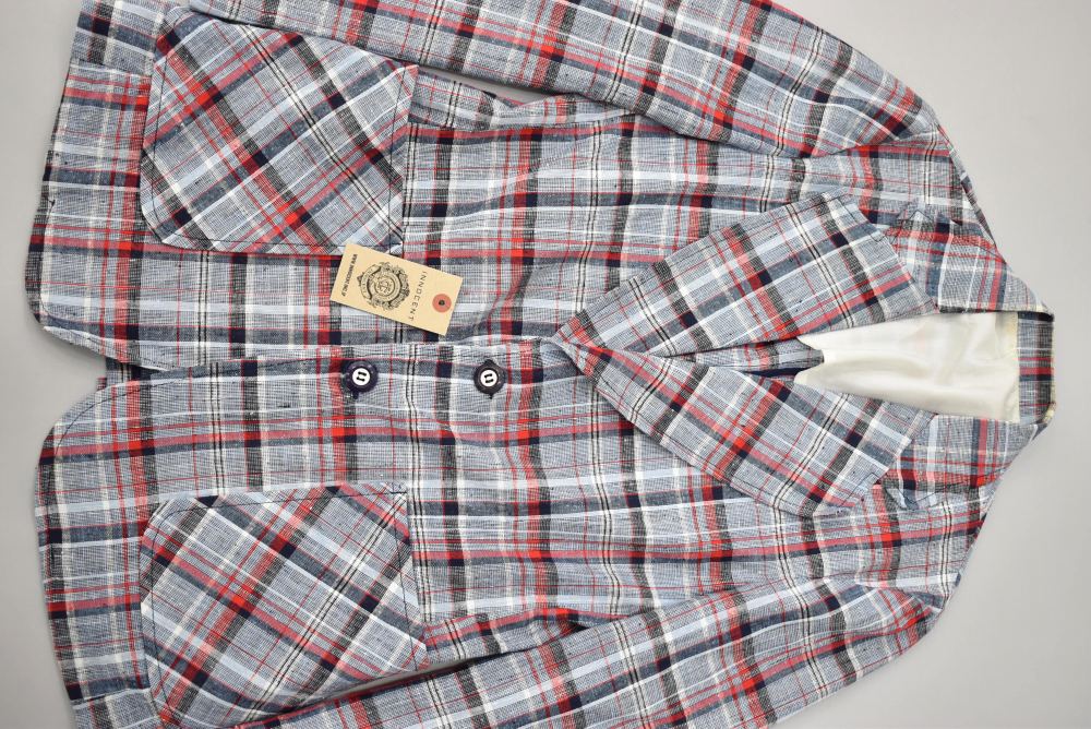 109472  [TA]ヴィンテージ 「edwin scott」春夏 チェック ジャケット