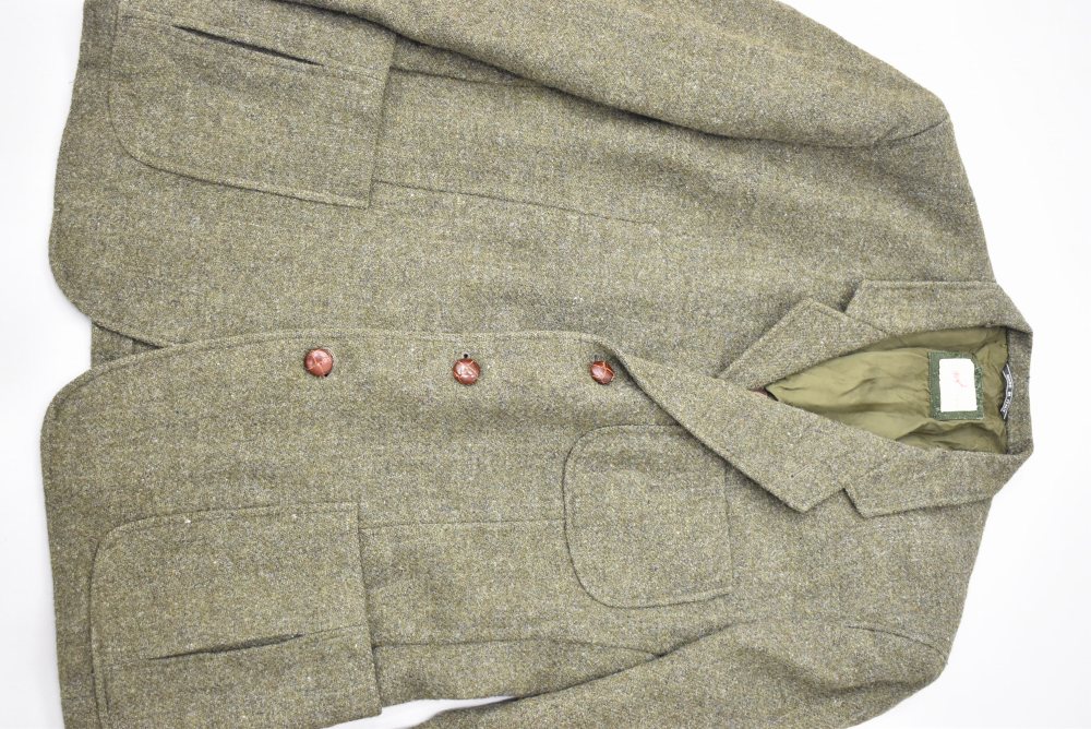 109132  [TA]ヴィンテージ 「HARRIS TWEED」made in ITALY ツイード ジャケット