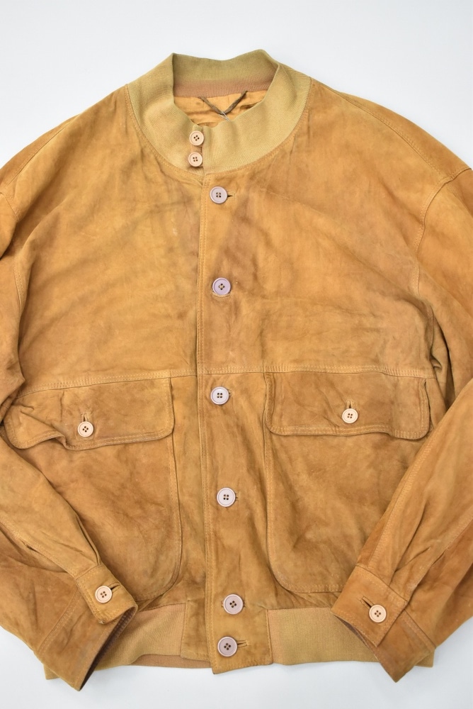 109357 ヴィンテージ「Kapraun」スウェード ブルゾン ジャケット