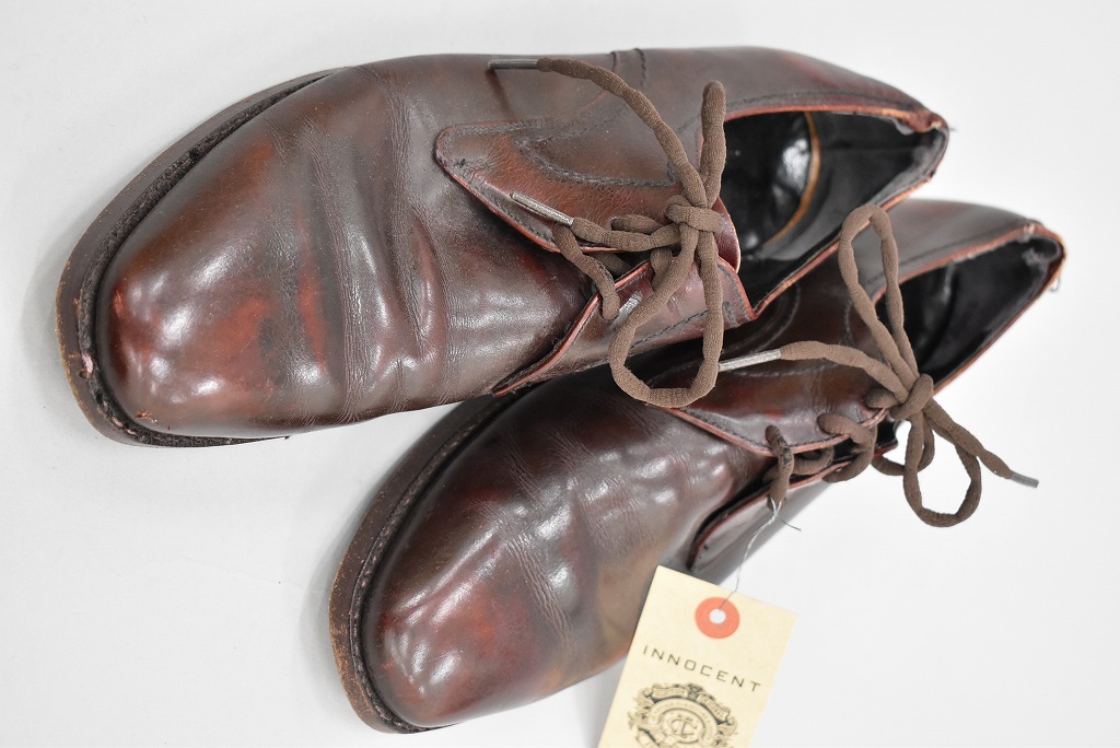 109825 「Srition Bootshop」レザーシューズ  外羽根 MADE IN CANADA SIZE 8