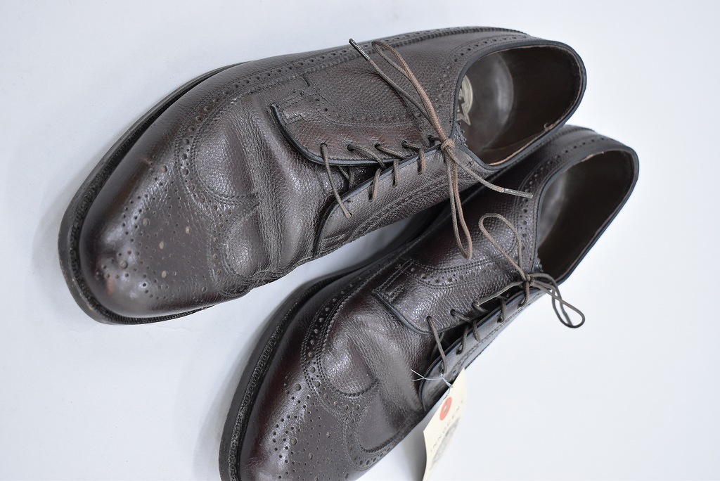 109820 「FLORSHEIM」レザーシューズ  外羽根 WING TIP SIZE 10D
