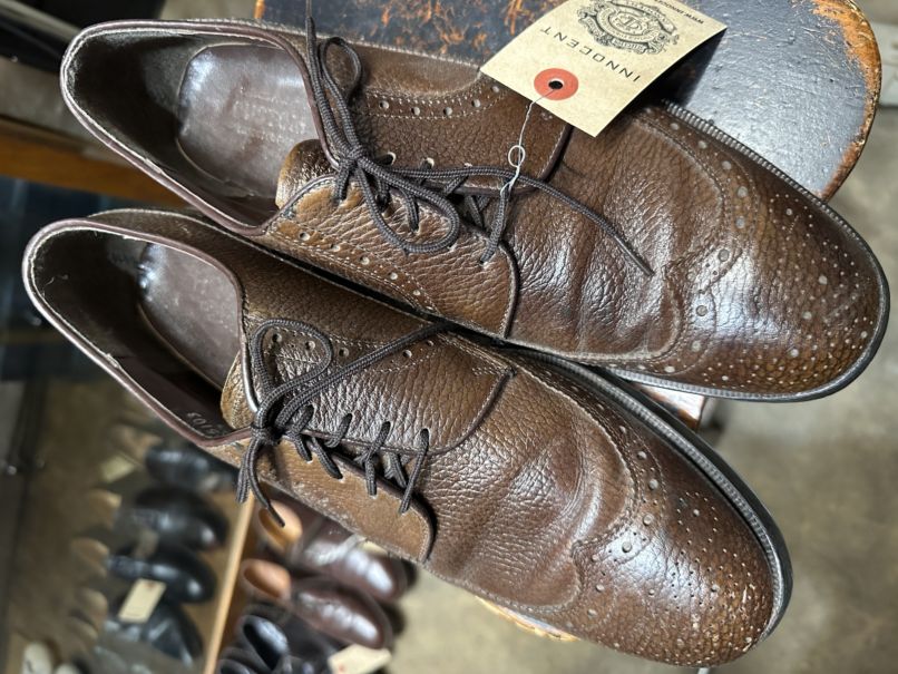109817 レザーシューズ  外羽根 SIZE 9 1/2